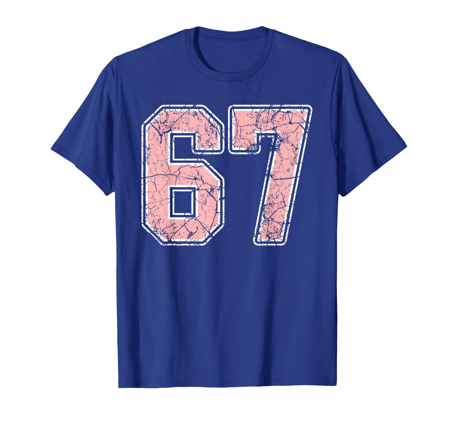 Pink and White Number 67 Jersey Player Uniform #67 Fan T-Shirt