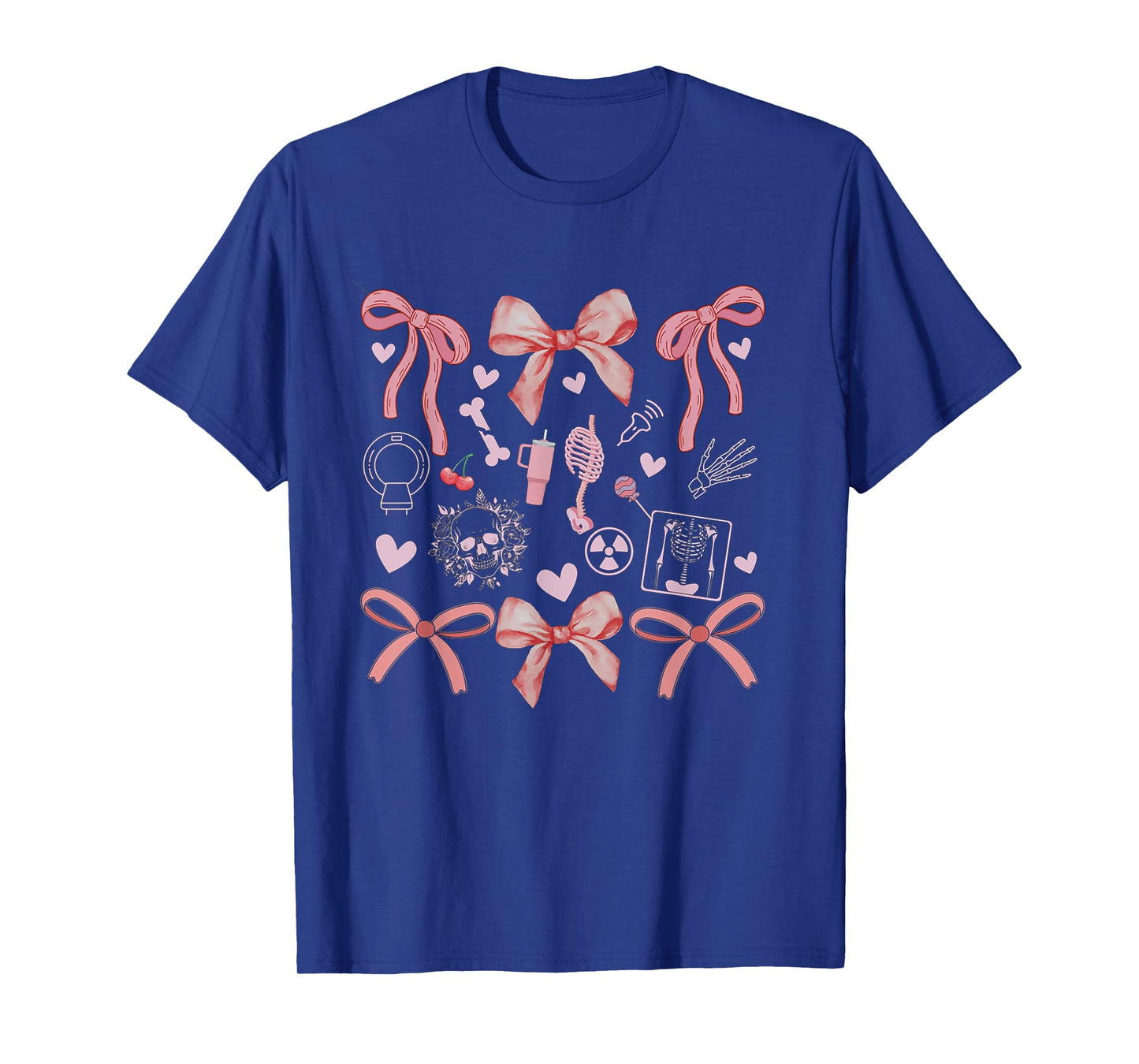 Women Radiology Coquette Bows XRay Tech Graduation MRI Tech T-Shirt