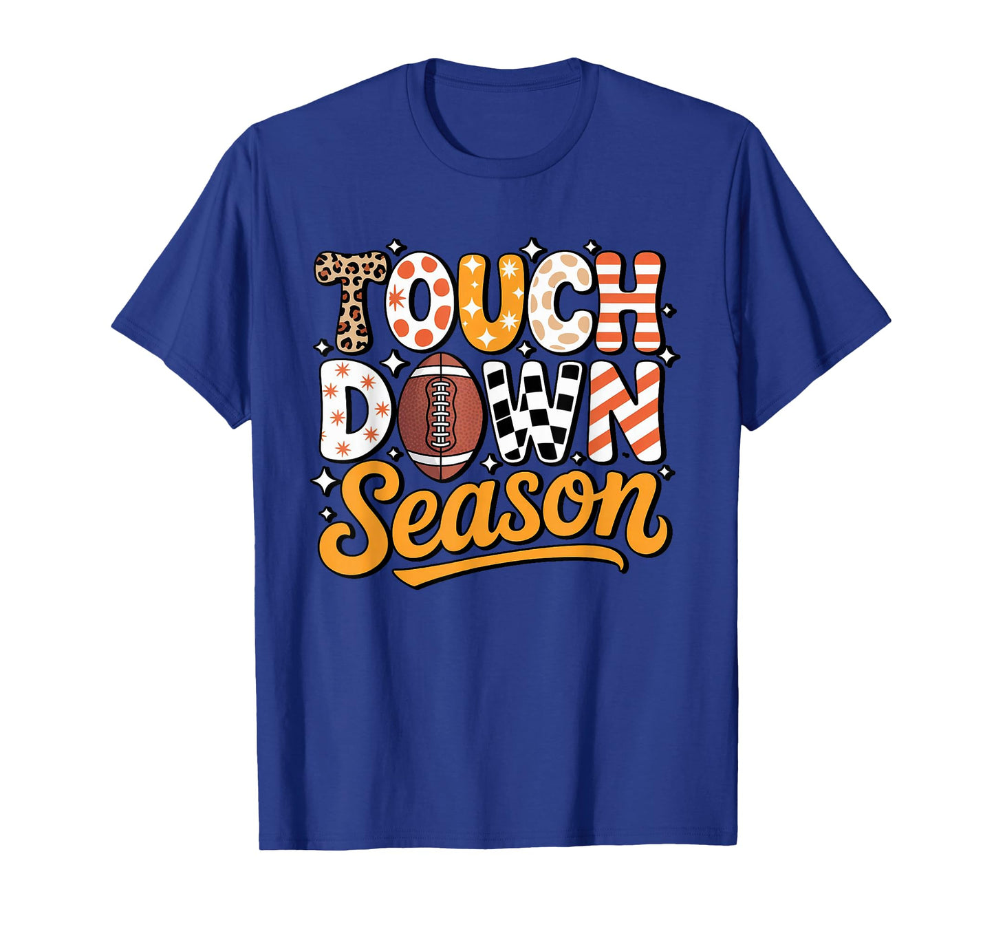Touchdown Season Football Game Day Fall Sports Women Girls T-Shirt