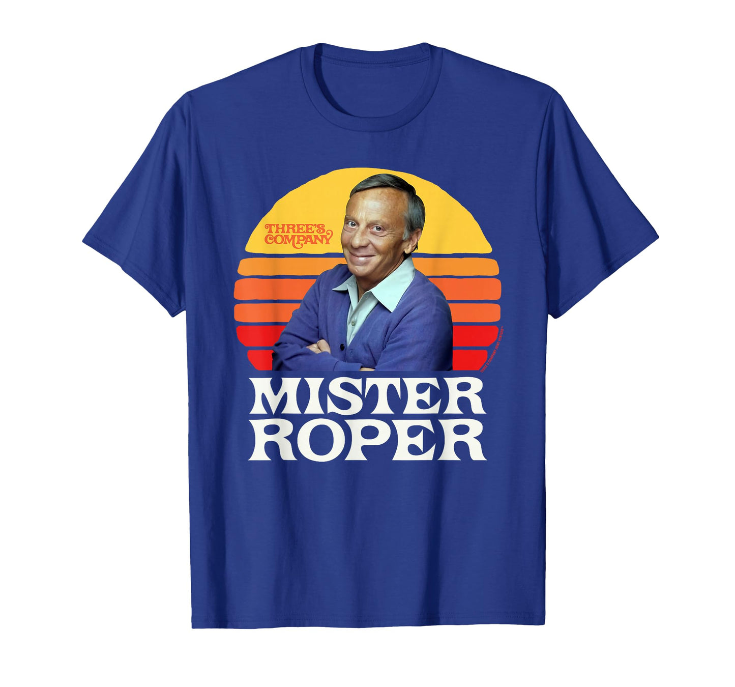Mister Roper Funny Stanley Roper 80's Sunset Three's Company T-Shirt