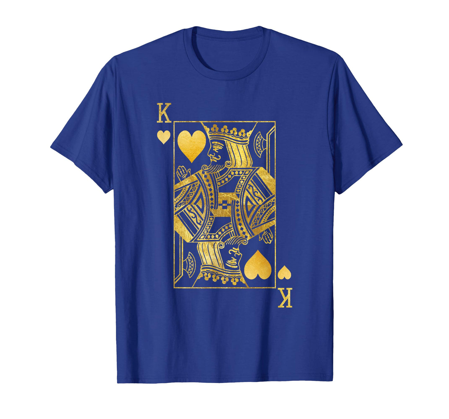 Lucky Poker Cards Knight King of Hearts Game Casino T-Shirt
