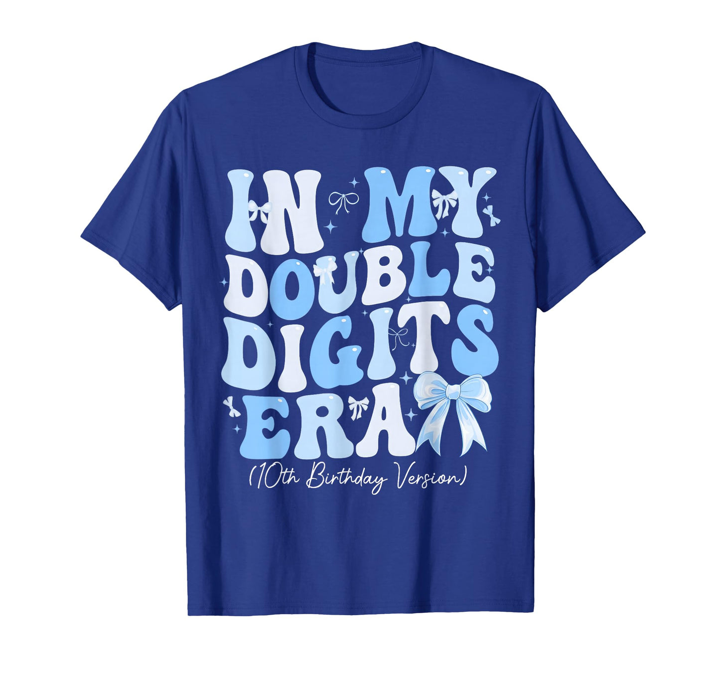 Groovy in My Double Digits Era 10th Birthday Coquette Bow T-Shirt