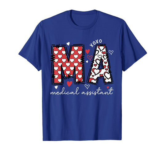 Medical Assistant Valentines CMA Nursing Healthcare Worker T-Shirt