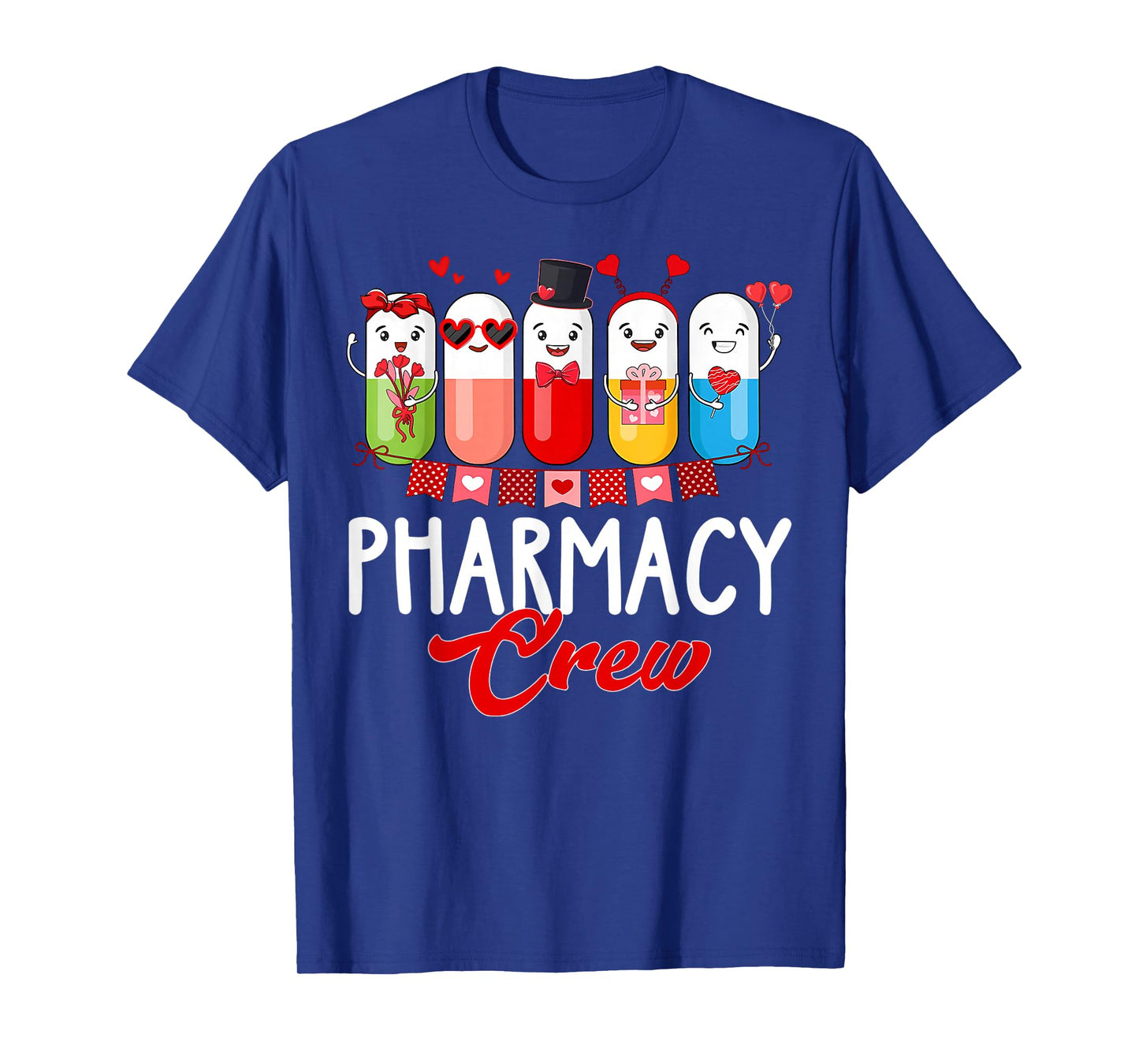 Pharmacy Crew Nurse Valentines Day Pharmacist Technician T-Shirt