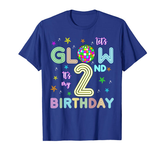 It's My 2nd Birthday Glowing 80s 2 Year Old T-Shirt