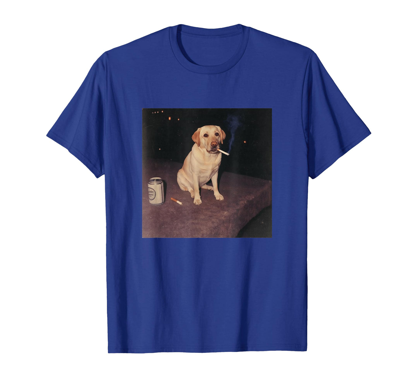Funny Smoking Labrador Retriever Dog Cigarette Beer Gen Z T-Shirt