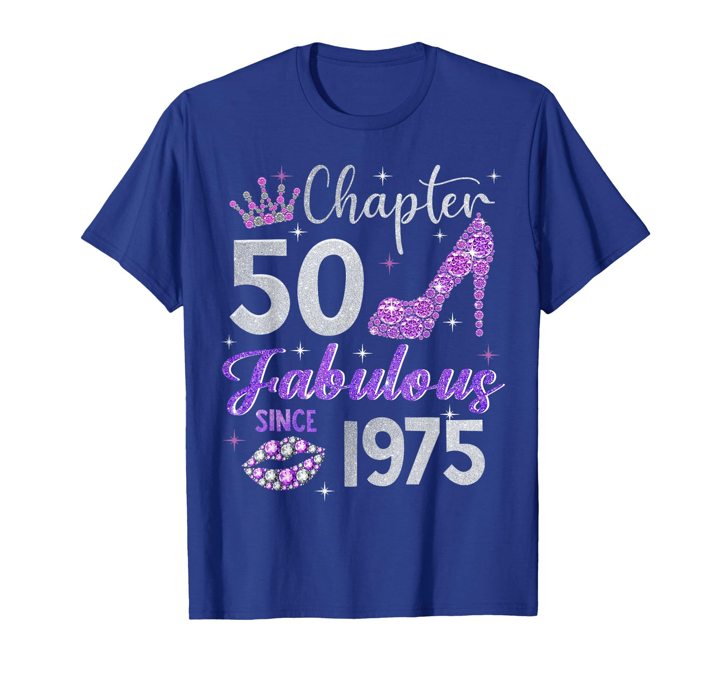 Chapter 50 Fabulous Since 1975 50th Birthday Women Girl T-Shirt