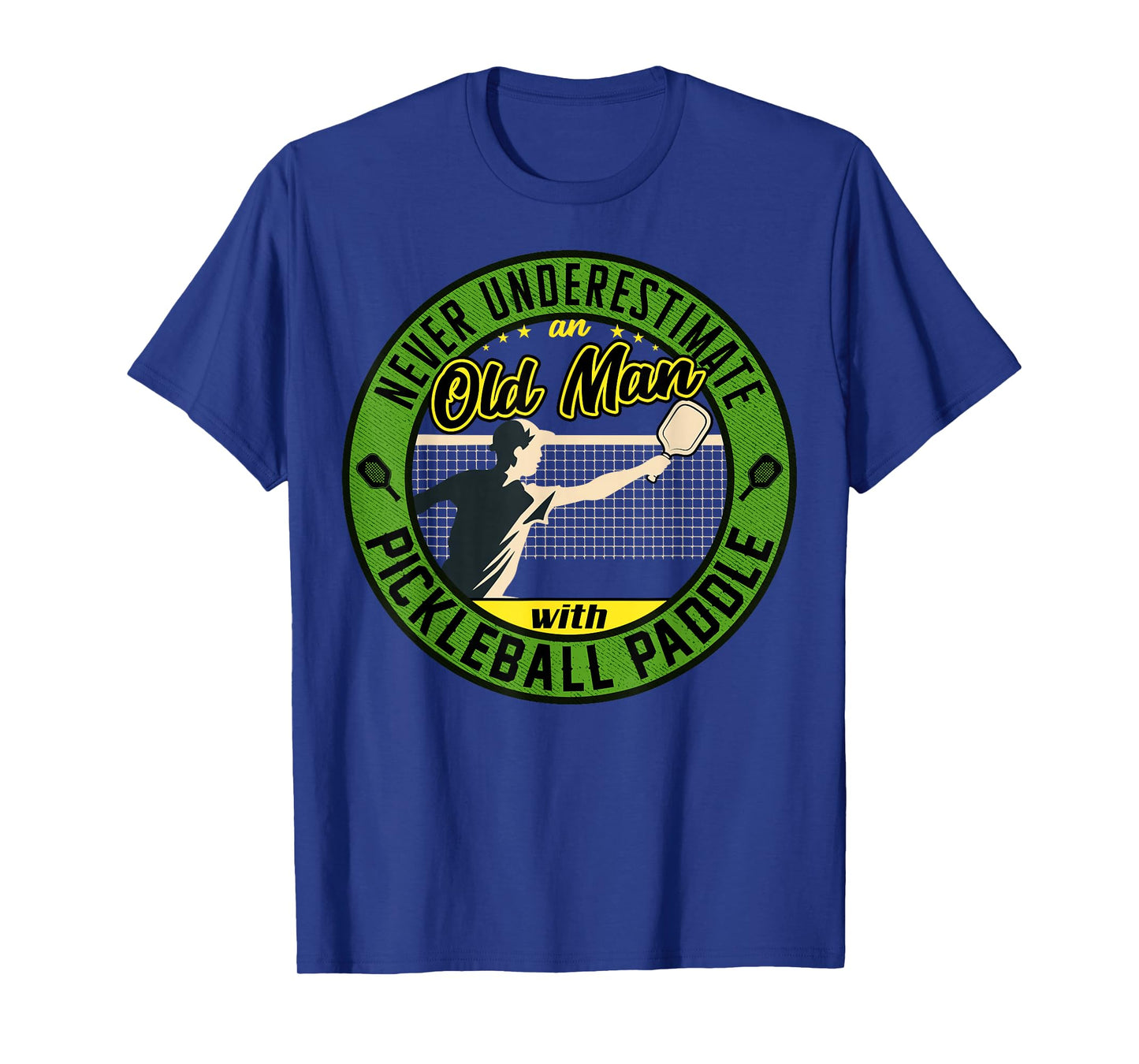 Funny pickleball sayings design Retro Paddle Court T-Shirt
