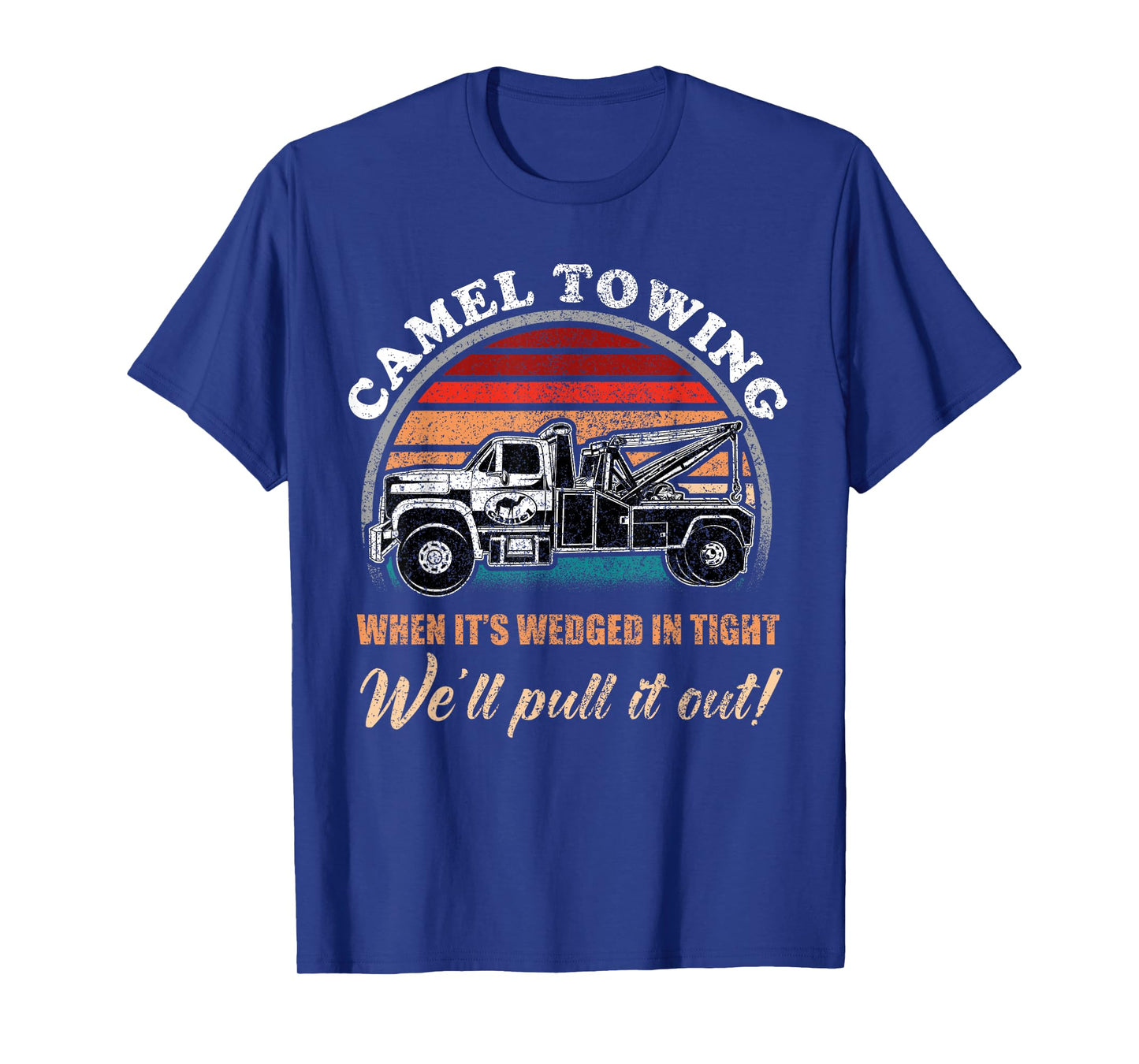 Vintage Camel Towing Humor Tow Truck T-Shirt