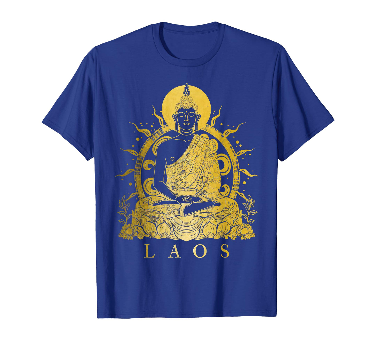 Laos Buddha Vintage Buddhist Souvenir T-Shirt