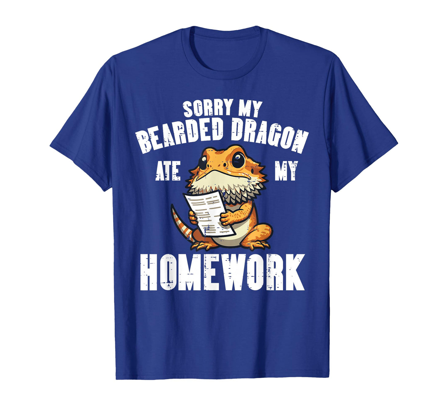 Bearded Dragon Ate Homework Funny Beardie Boys Girls Kids T-Shirt