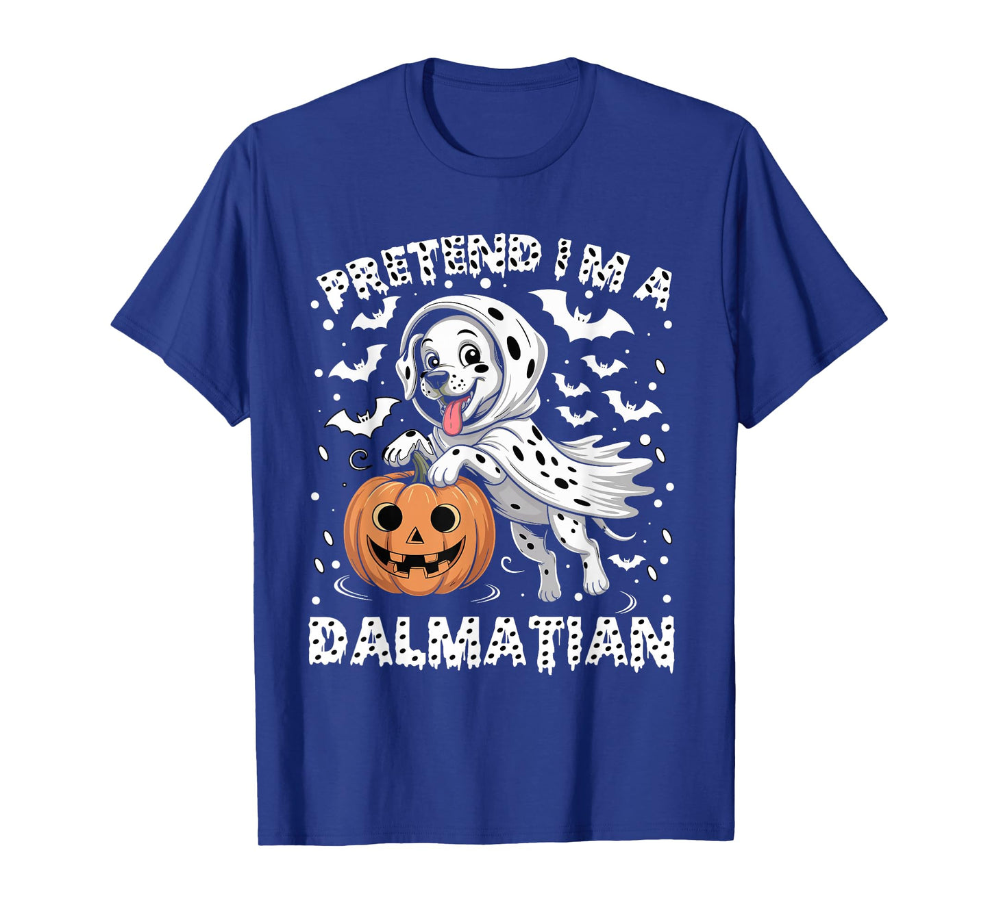 Pretend I'm a Dalmatian Funny Lazy Halloween Costume Dog T-Shirt