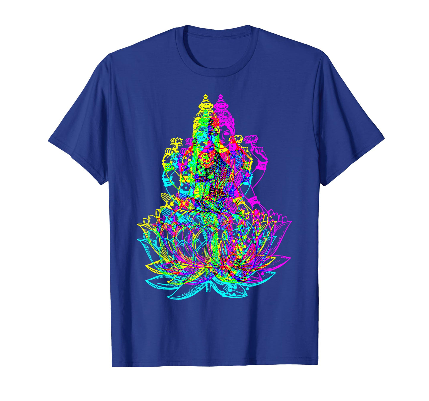 Hindu Goddess Lakshmi Shakti - Psychedelic Colors T-Shirt T-Shirt