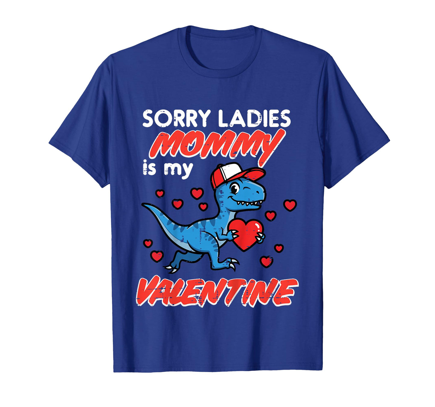 Kids Dino Sorry Ladies Mommy is My Valentine Day Toddler Boy Kids T-Shirt