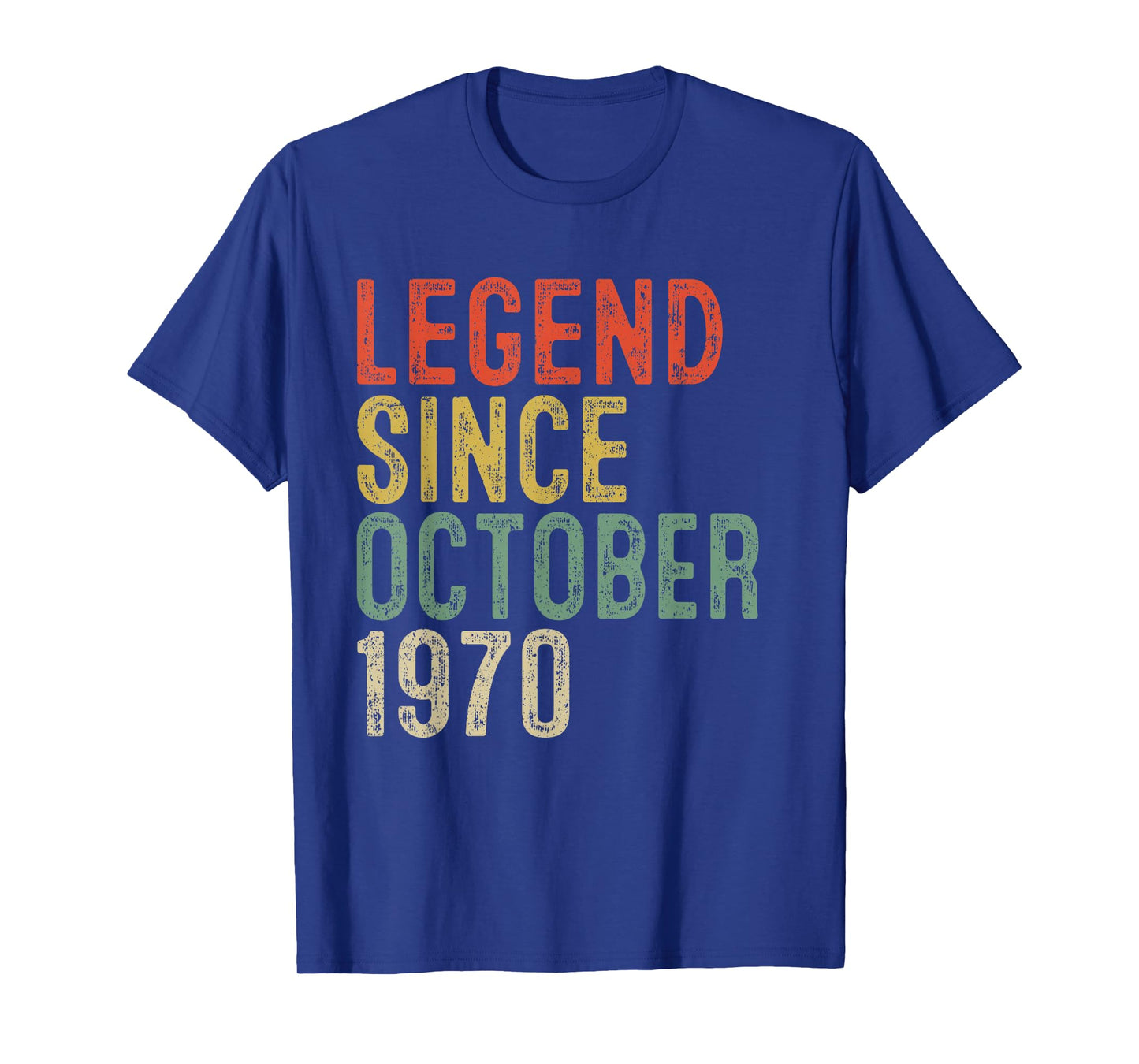 Legend Since October 1970 55th Birthday Gifts 55 Year Old T-Shirt