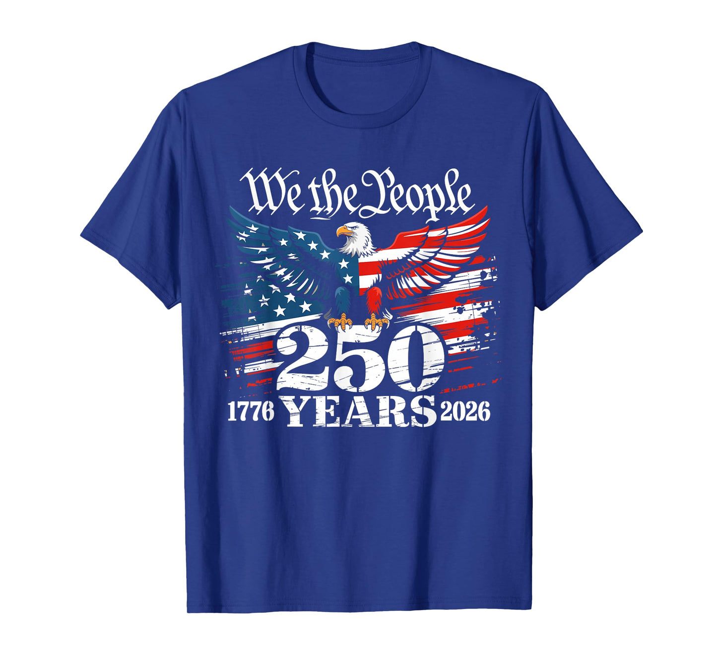 Vintage 250 Years 1776-2026 250th 4th July T-Shirt