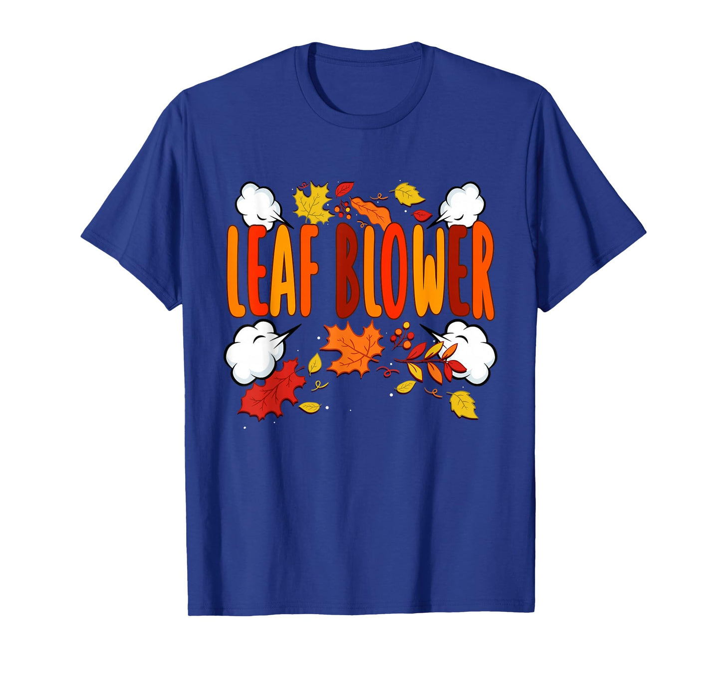 Funny Leaf Blower Fall Costume Halloween Couple Matching T-Shirt