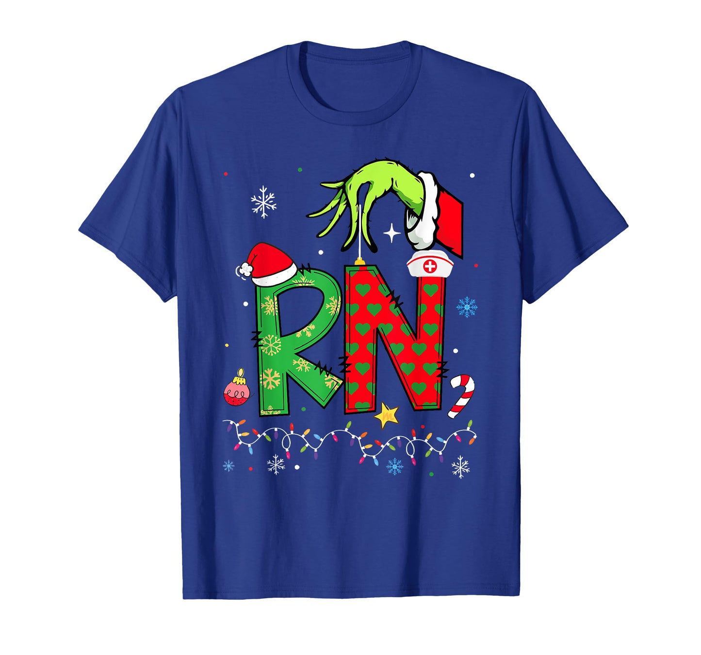 Christmas RN Registered Nurse Holiday Healthcare Xmas Santa T-Shirt