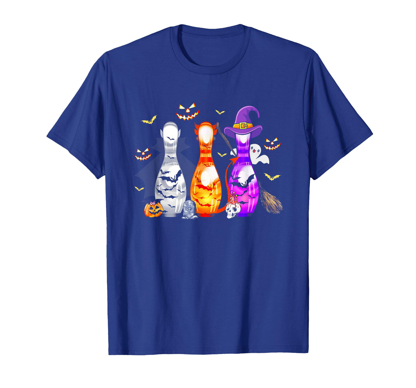 Cute Bowling Pin Halloween Spooky Costume T-Shirt
