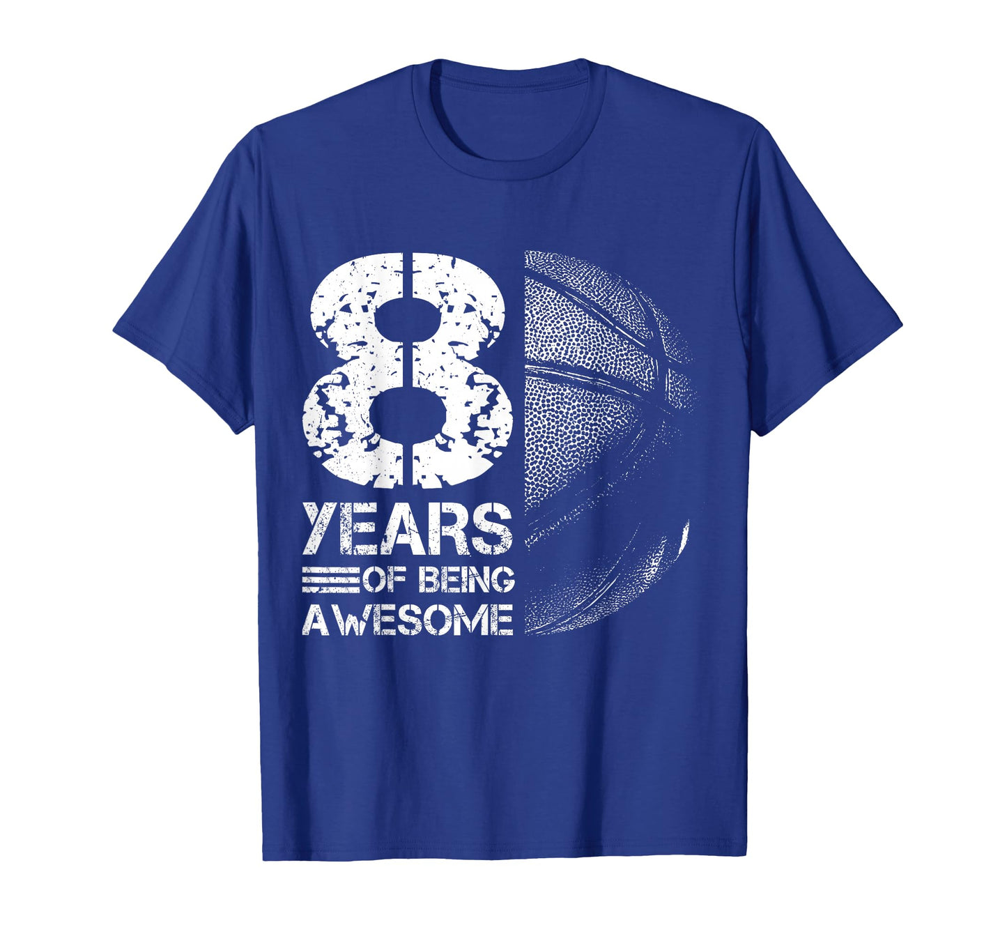 8th Birthday Boys Basketball Player Basketball 8 Years Old T-Shirt