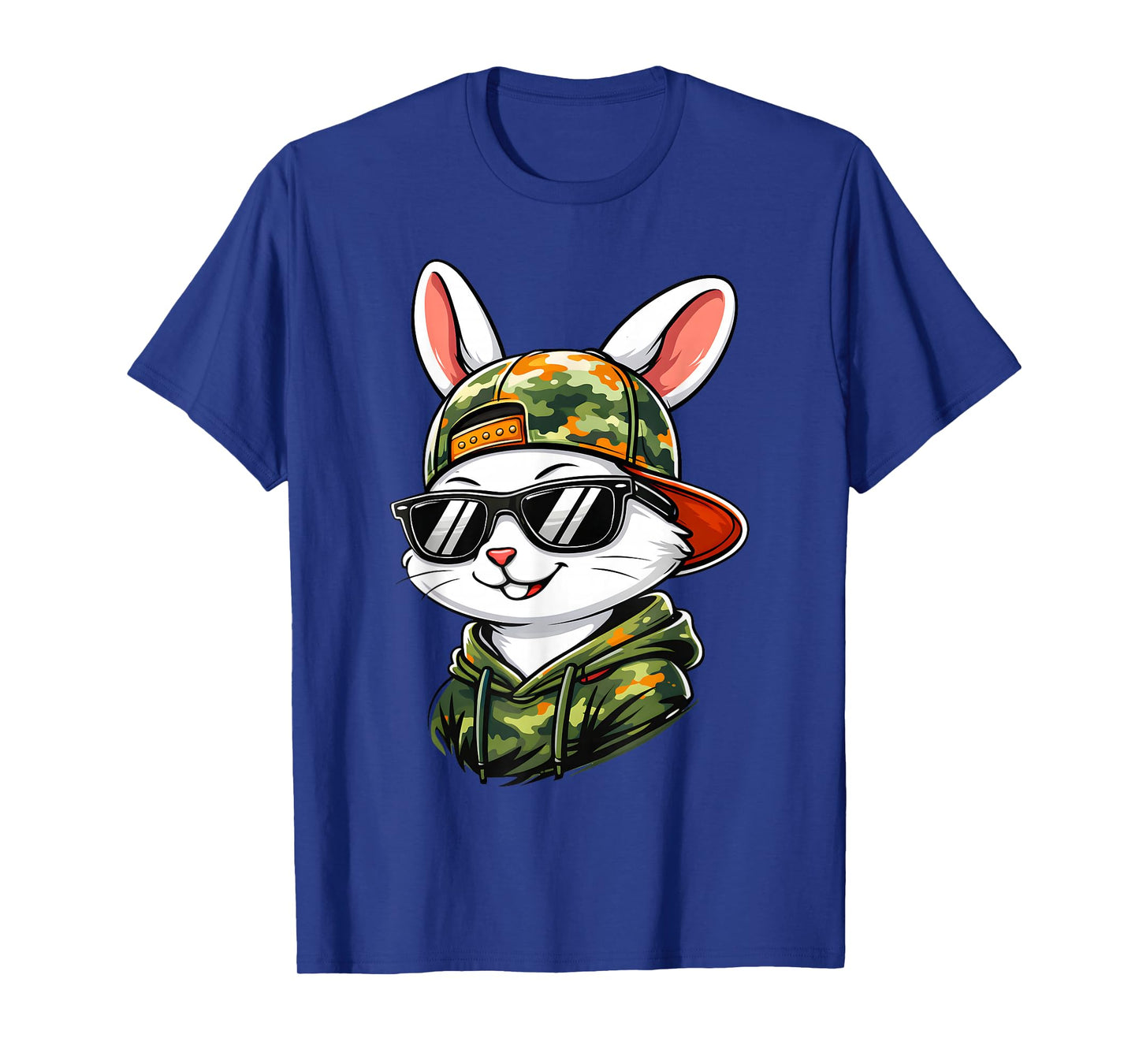 Funny Cool Rabbit Camo Easter Men Boy Toddler Kid T-Shirt