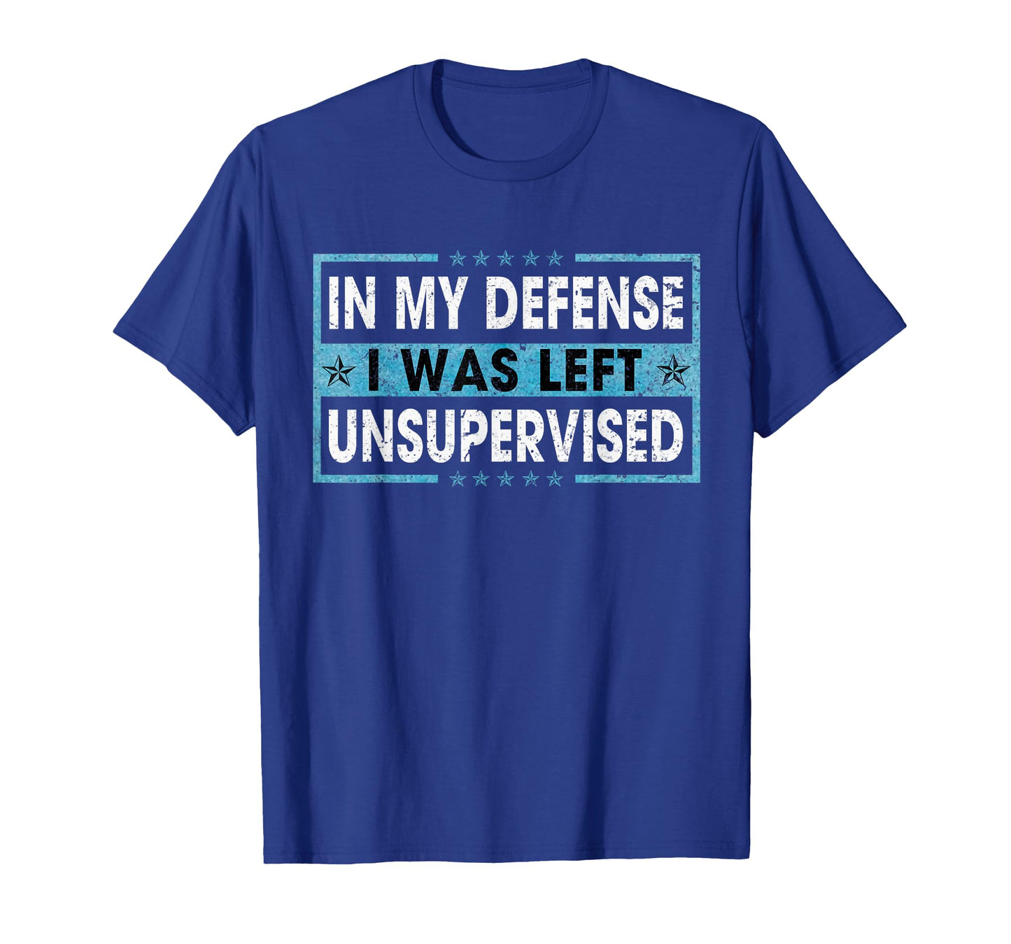 Funny Saying In My Defense I Was Left Unsupervised Retro T-Shirt