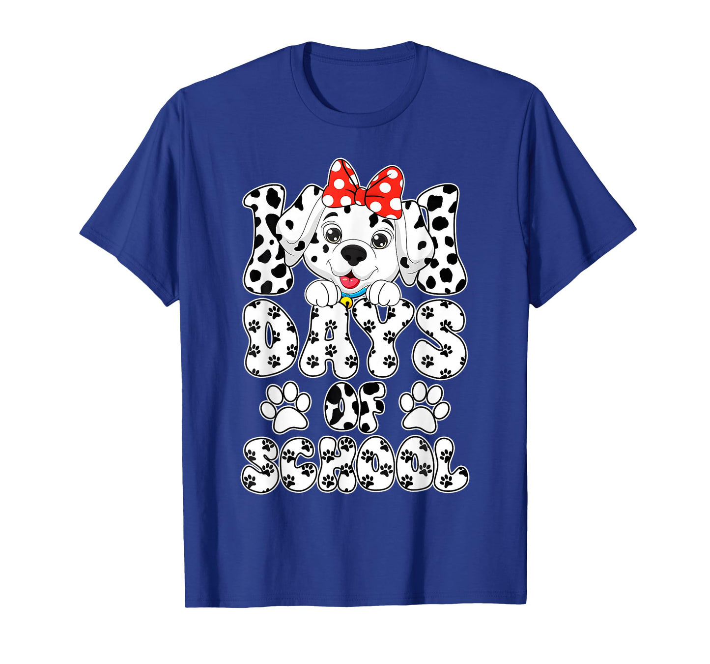 100 Days of School Dalmatian Dog Kids 100 Days Smarter T-Shirt