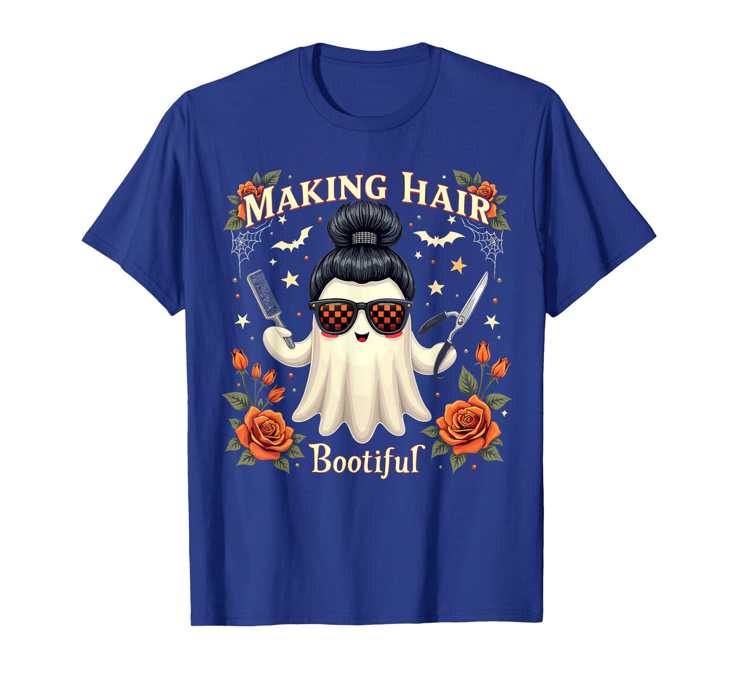 Hair Making Bootiful Ghost Halloween Hairdresser Hairdresser T-Shirt