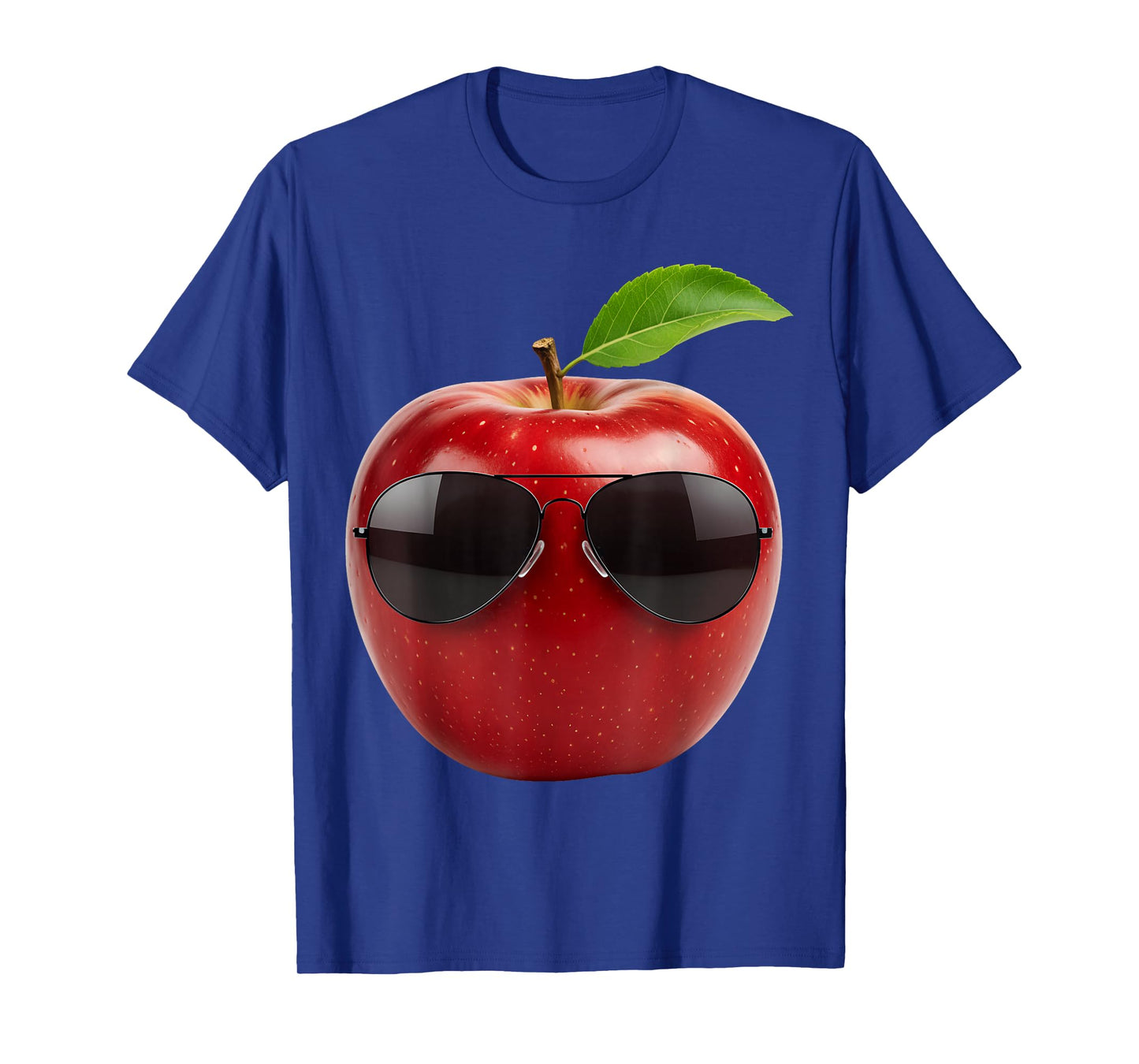 Apple Wearing Sunglasses Funny Fruit Lover Costume T-Shirt