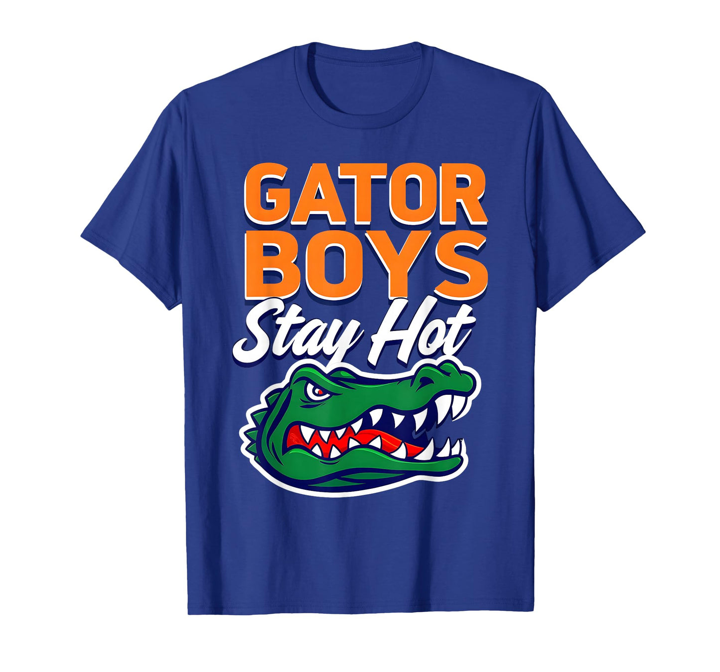 Gator Boys Stay Hot Bold Retro Alligator Graphic Design T-Shirt