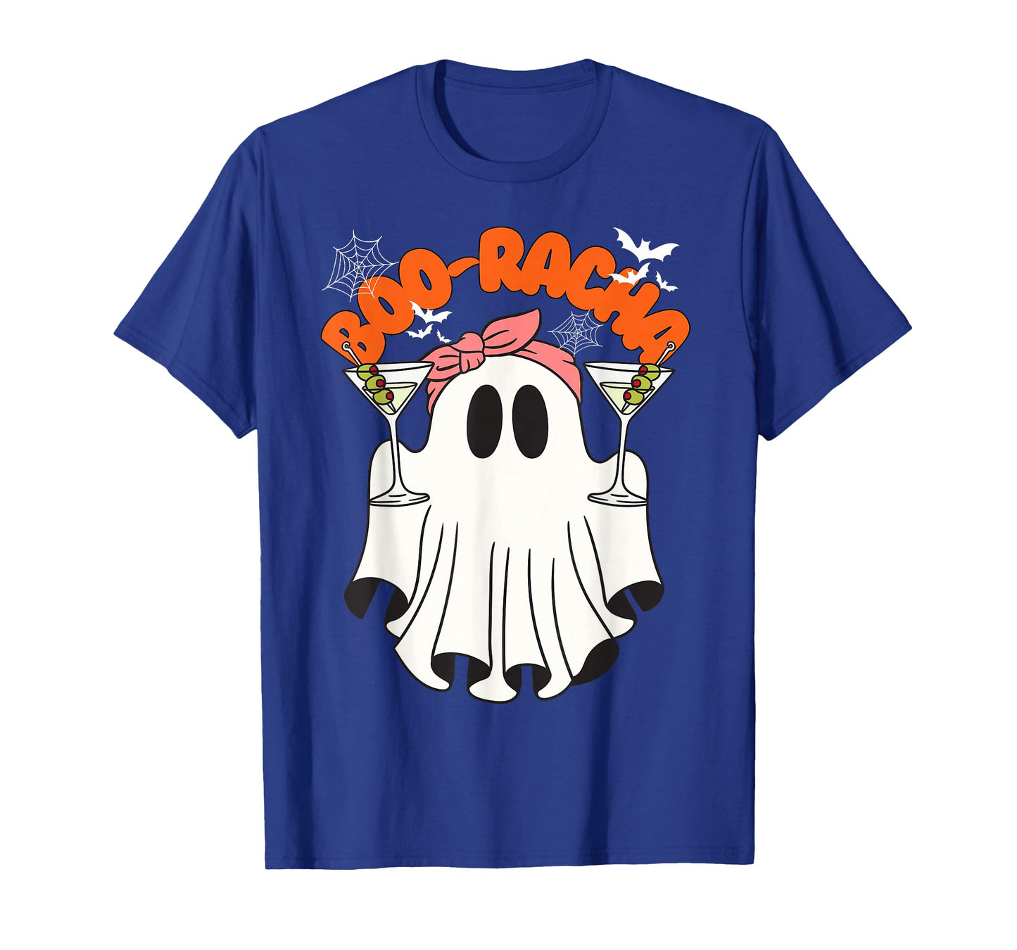 Boo-racha Funny Halloween Ghost Drinking Margarita Boo racha T-Shirt