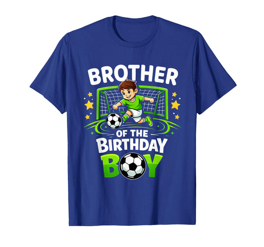 Brother of The Birthday Boy Soccer Ball Funny Soccer Brother T-Shirt