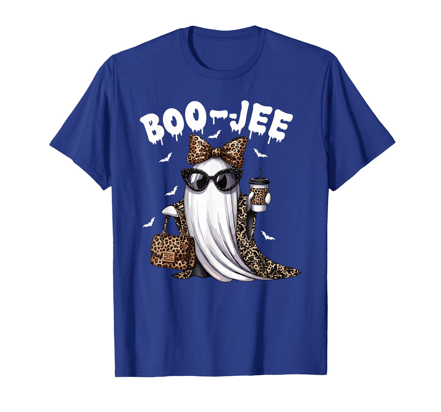 Boo JEE Ghost Shirt Spooky Vibes Halloween Boujee Women T-Shirt