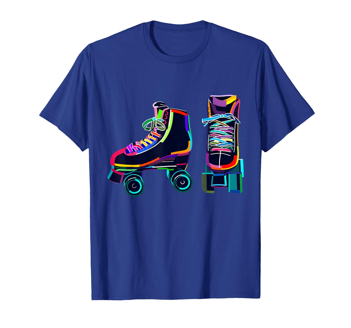 Colourfull Roller Skate Novelty Graphic Rollerskate Skating T-Shirt