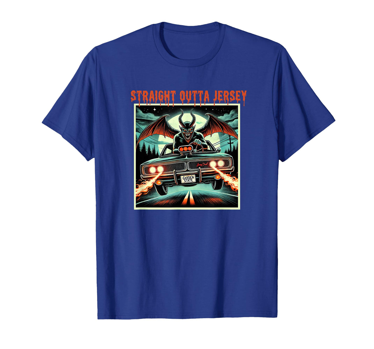 The Cruising Cryptid - Jersey Devil Funny Tee T-Shirt