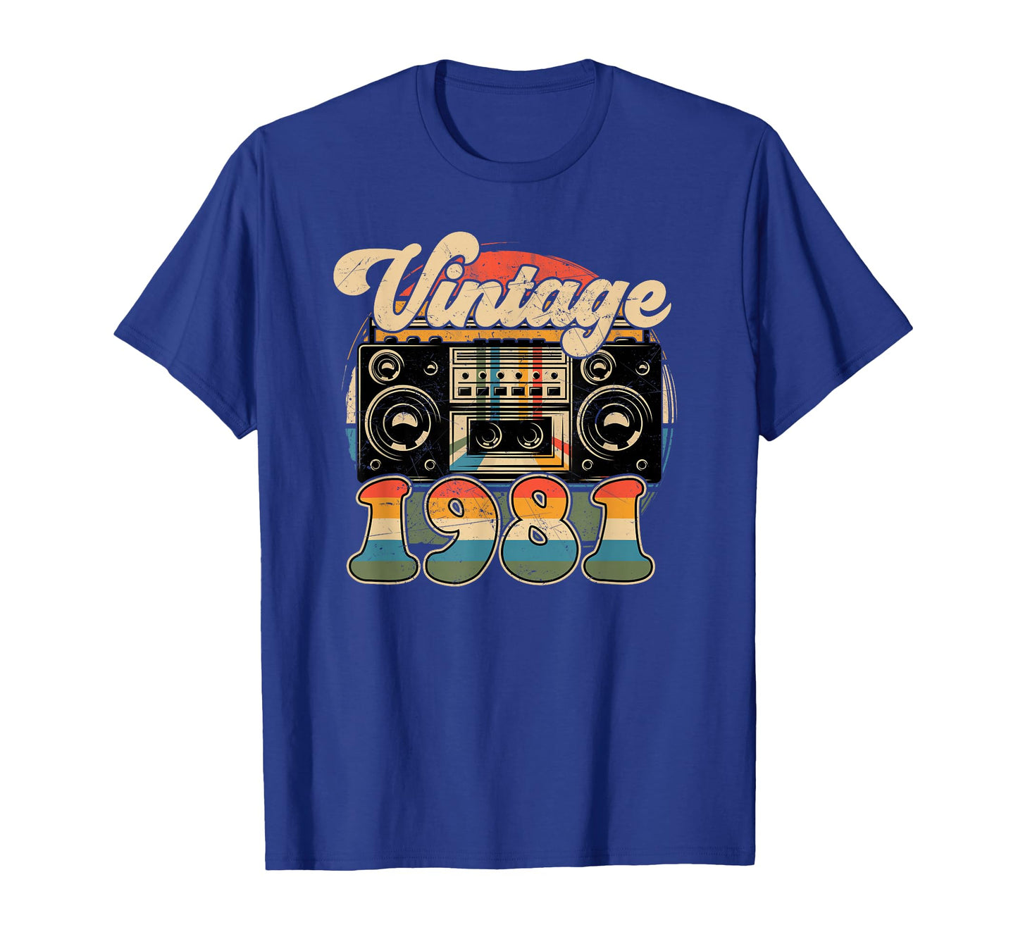45th Birthday Retro Vintage 1981 Men Women T-Shirt