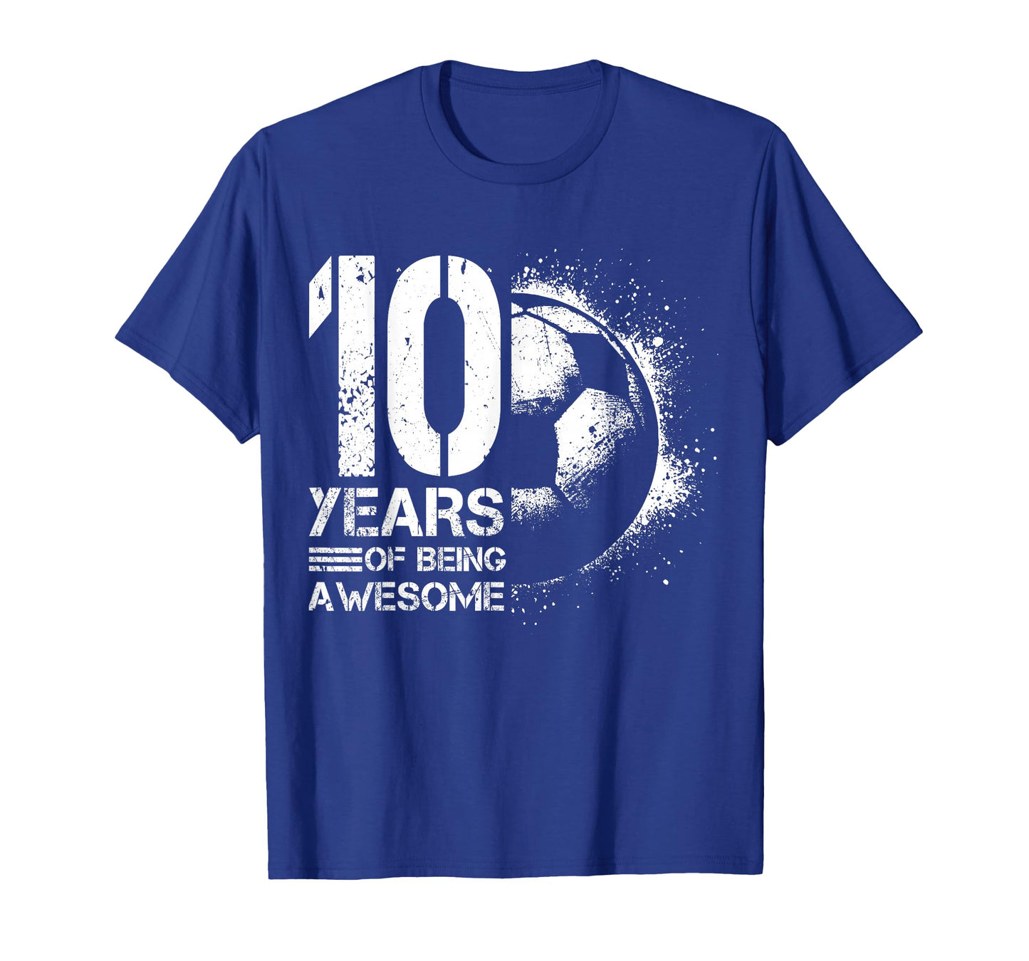 10th Birthday Boy Girl Soccer Player Football 10 Years Old T-Shirt