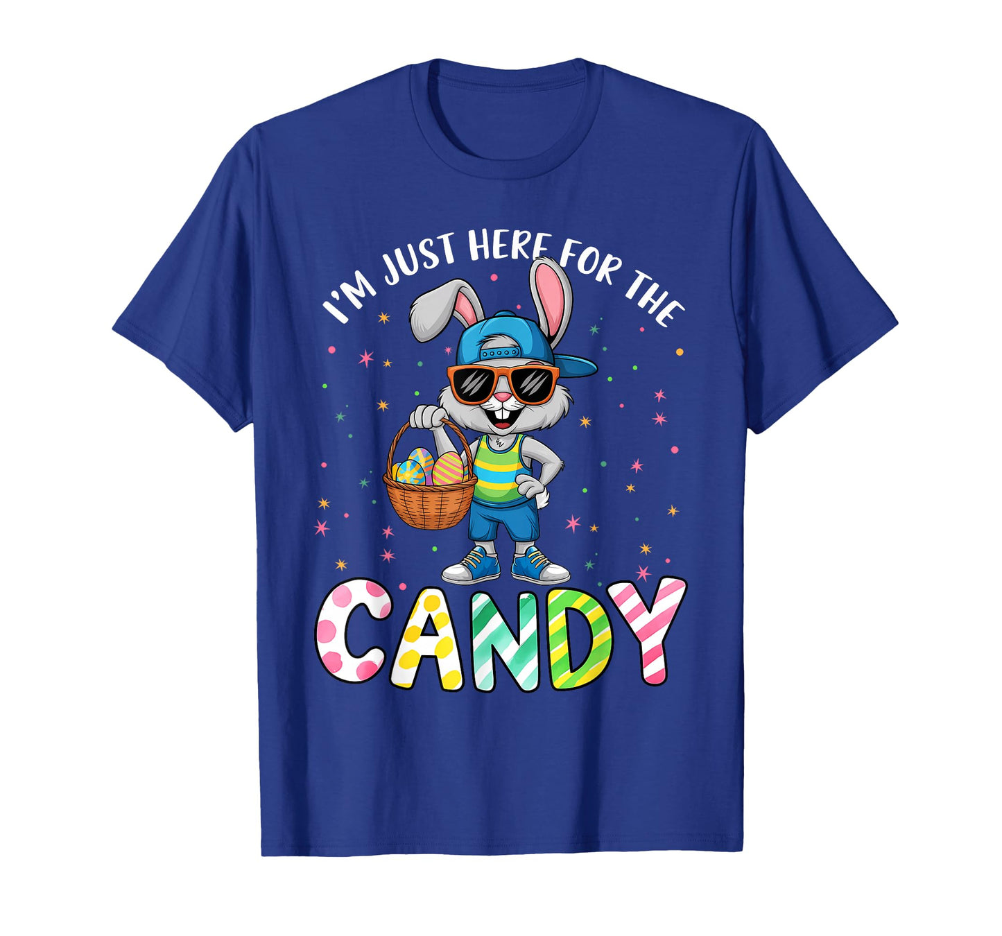 Kids Boys Im Just Here for The Candy Easter Kid Boy Toddler T-Shirt