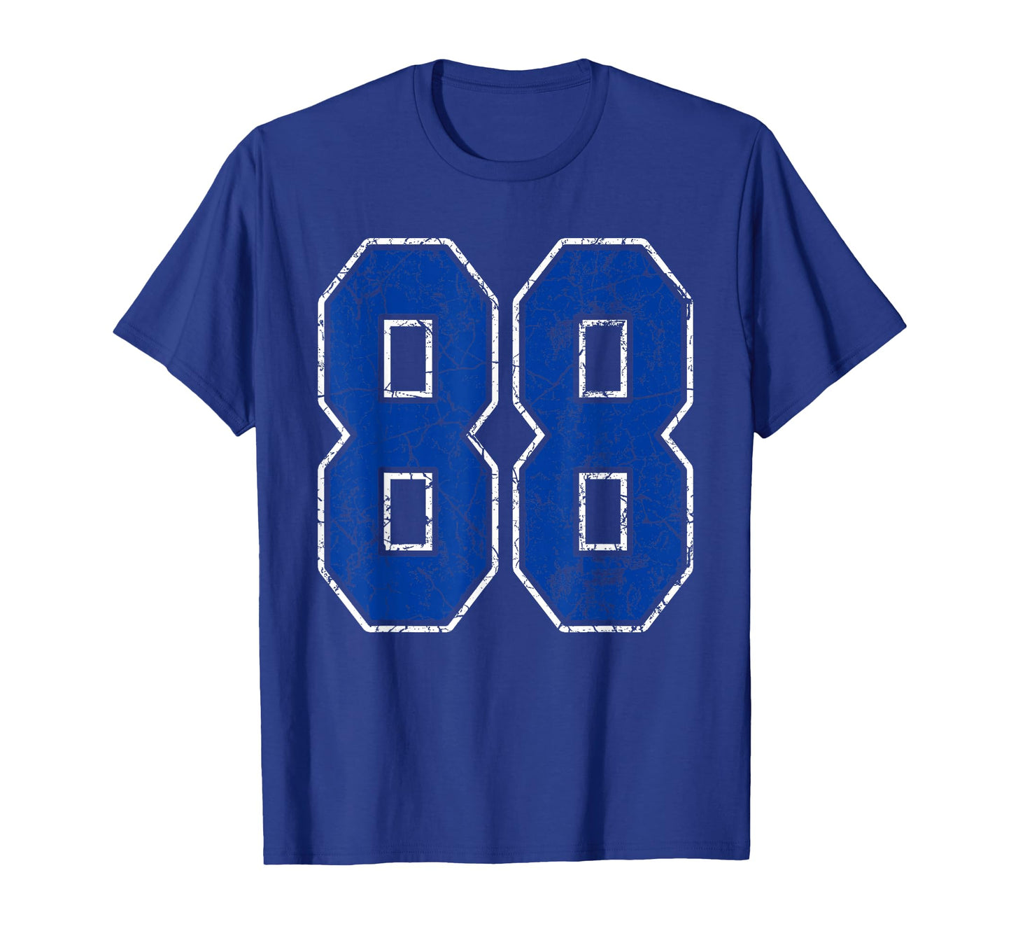 Royal Blue and White Number 88 Jersey Player Uniform #88 Fan T-Shirt