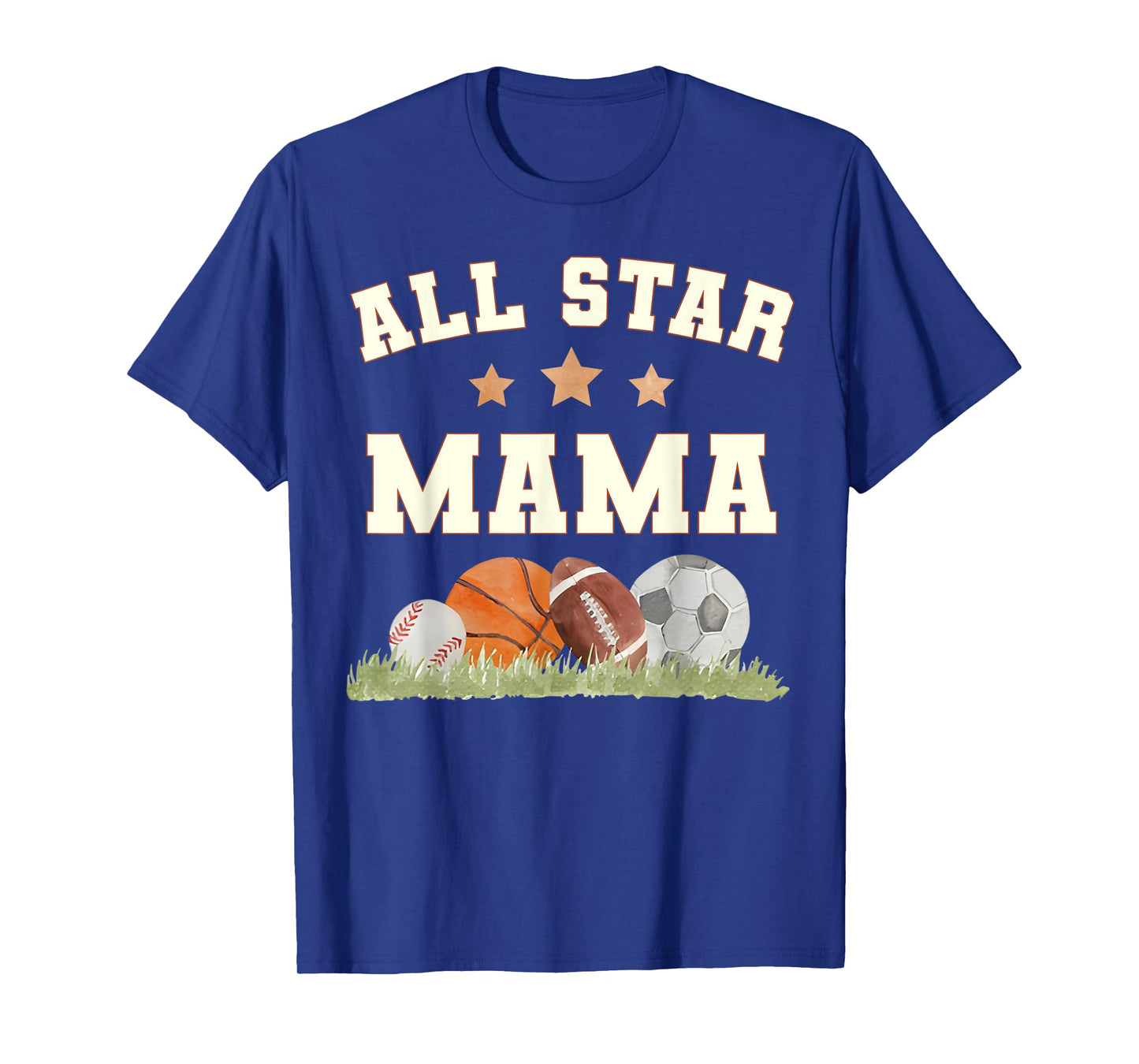 Mama of The Birthday Boy Basketball Football Soccer Sport T-Shirt