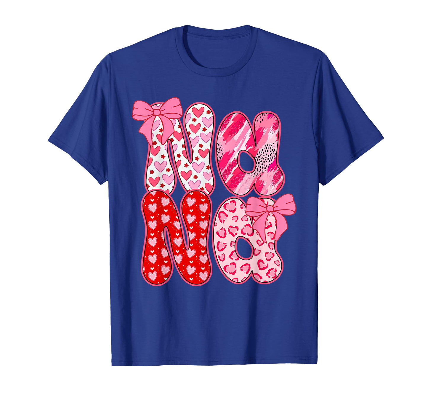 Nana Coquette Bow Leopard Nana Valentine Day Mother's Day T-Shirt