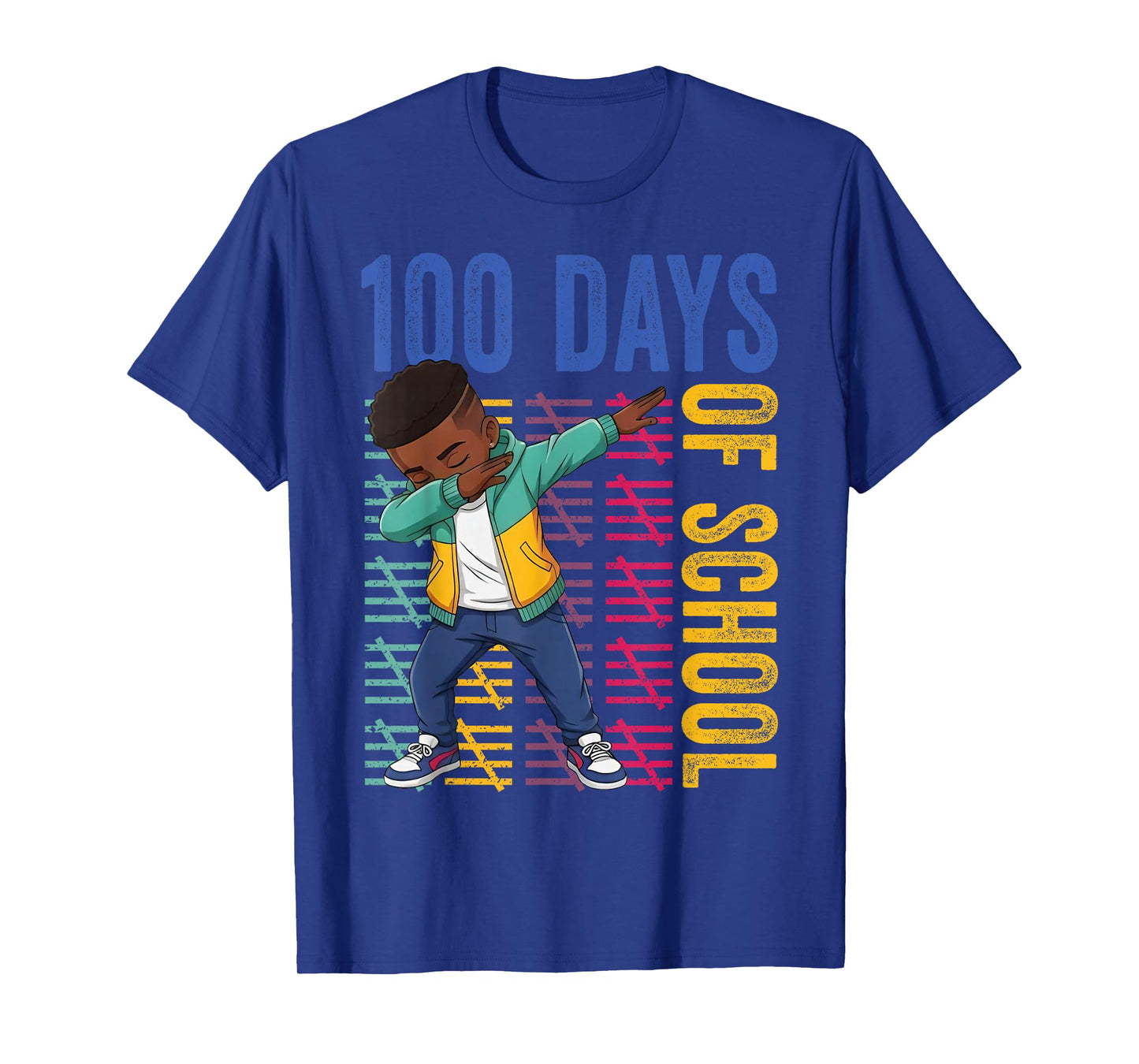 100 Days of School Dabbing Boy Student 100th Day of School T-Shirt