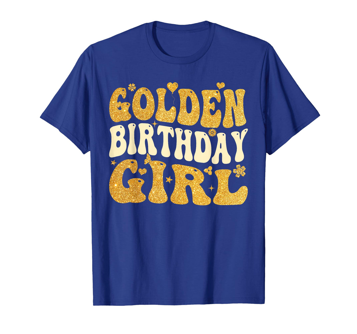 Golden Birthday Girl Era Women Kids Groovy T-Shirt