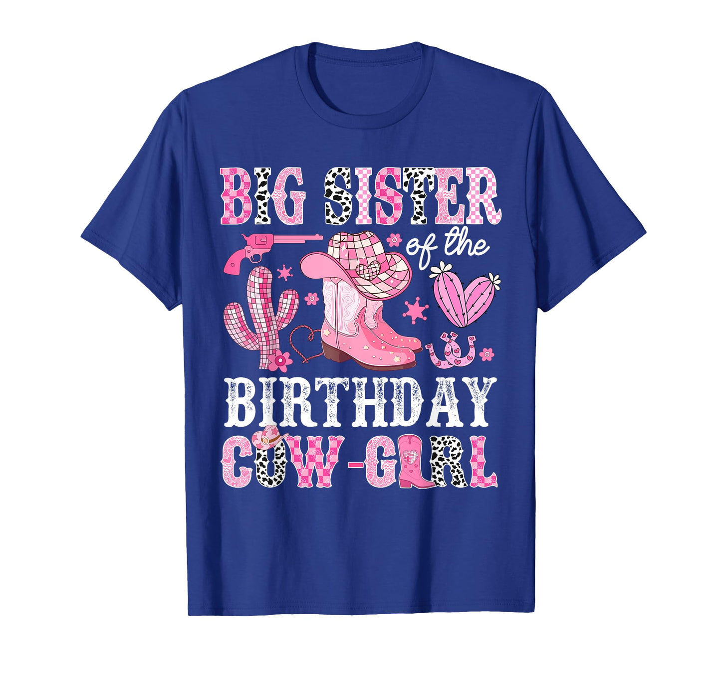 Big Sister Of The Birthday Cow-Girl Rodeo Cowgirl Bday T-Shirt