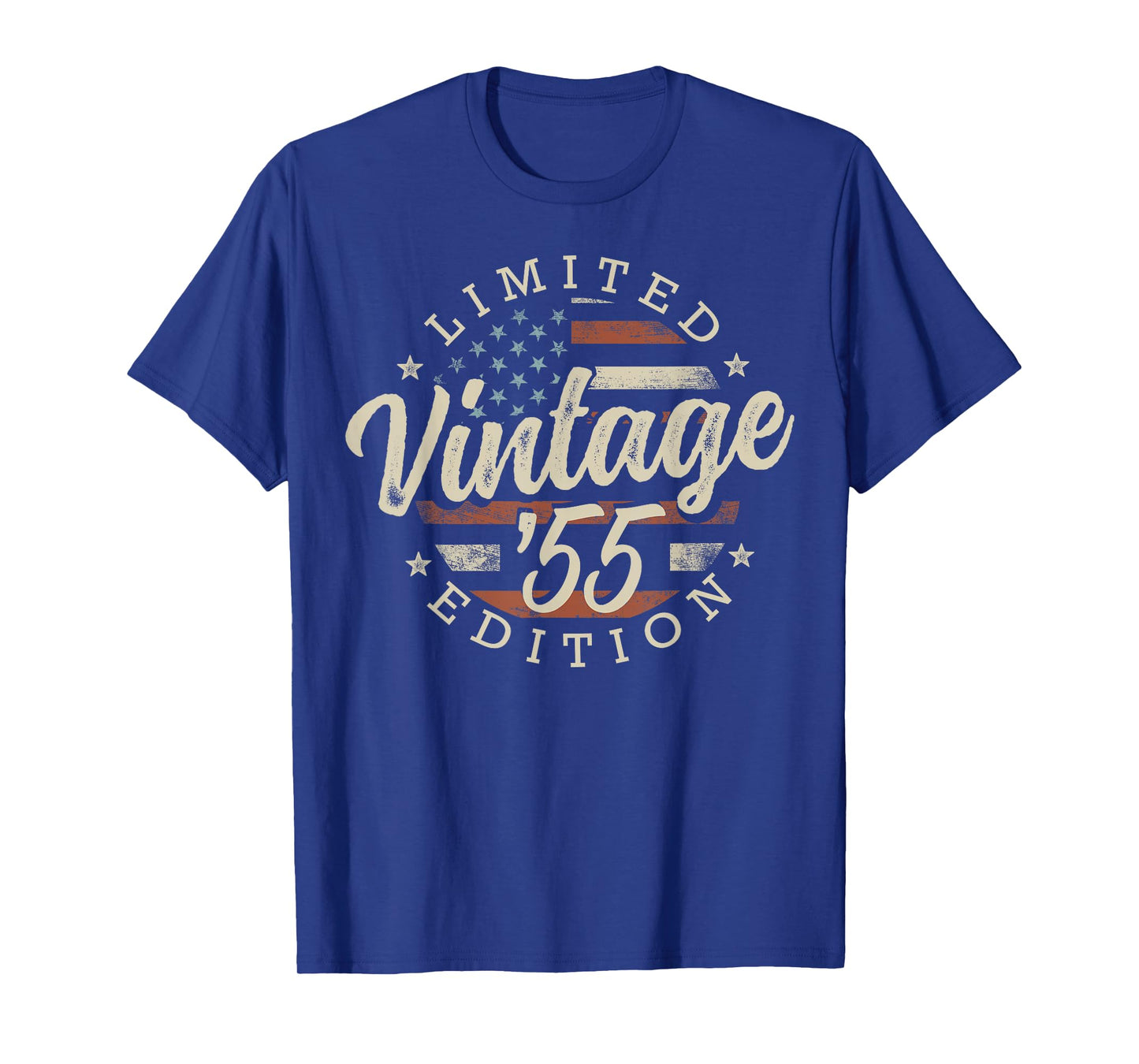 Vintage 1955 Limited Edition USA Flag 70th Birthday T-Shirt
