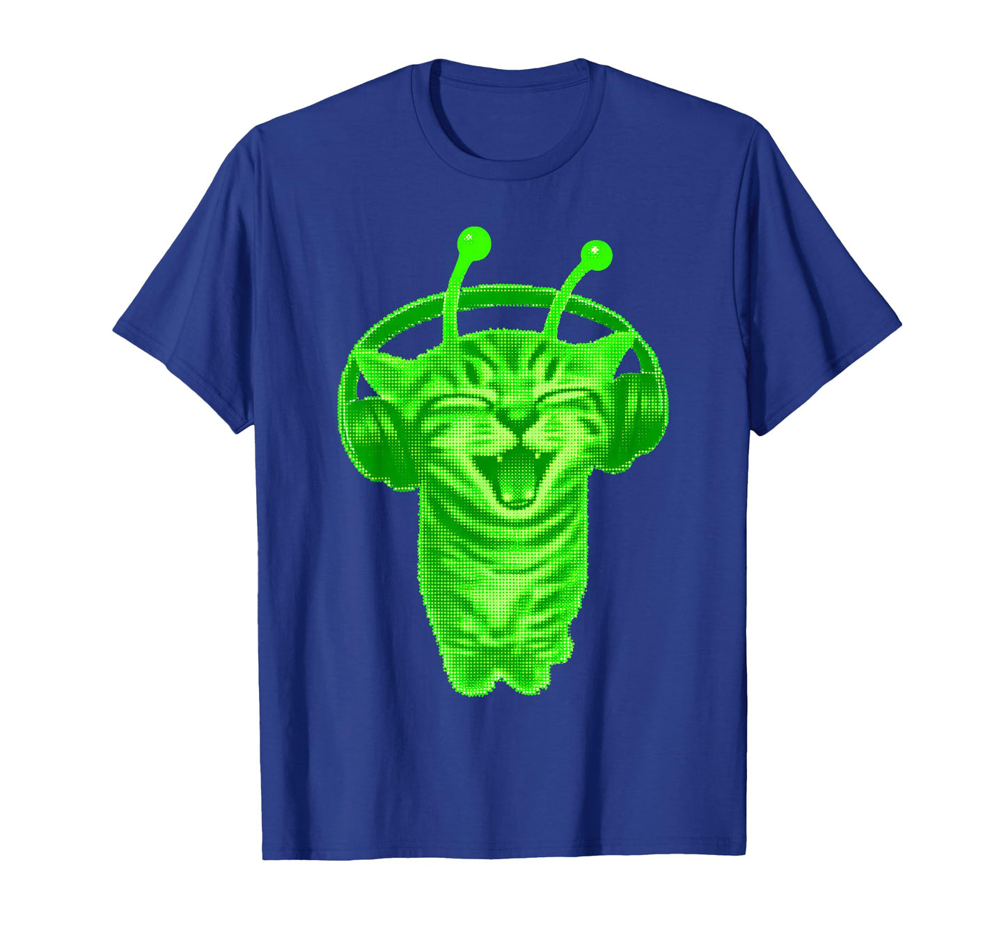 Y2K Alien Cat Meme Retro Silly Cat Vintage Space Kitty Funny T-Shirt
