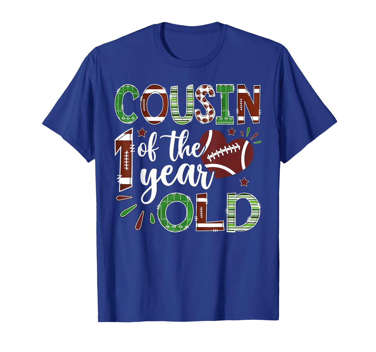 Cousin of The 1 Year Old Football First Birthday Boy T-Shirt