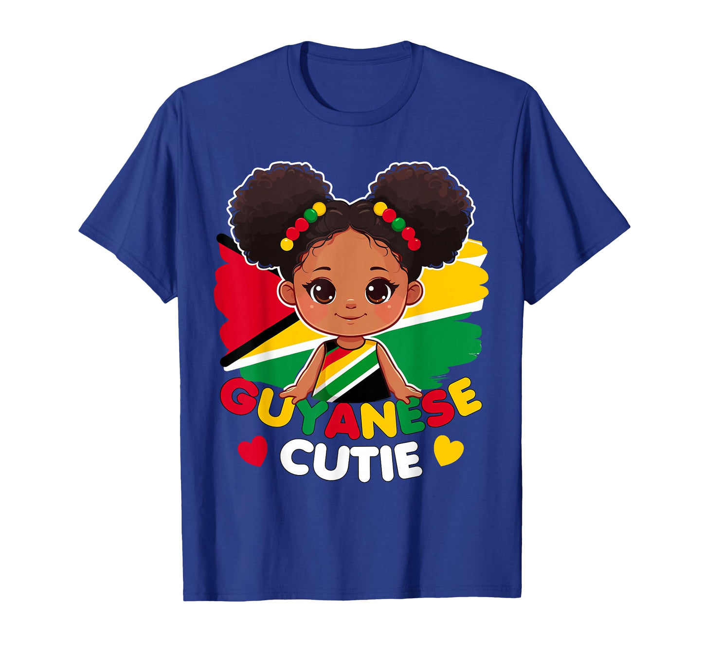 Guyanese Cute Guyana Flag Princess, Toddler, Kids, Girls T-Shirt