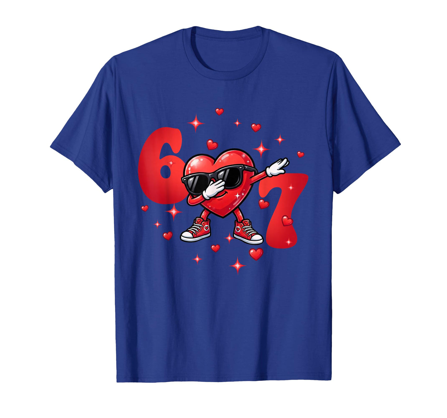 67 Six Seven 6 7 Meme Cool 67 Valentine for Boys Girls Kids T-Shirt