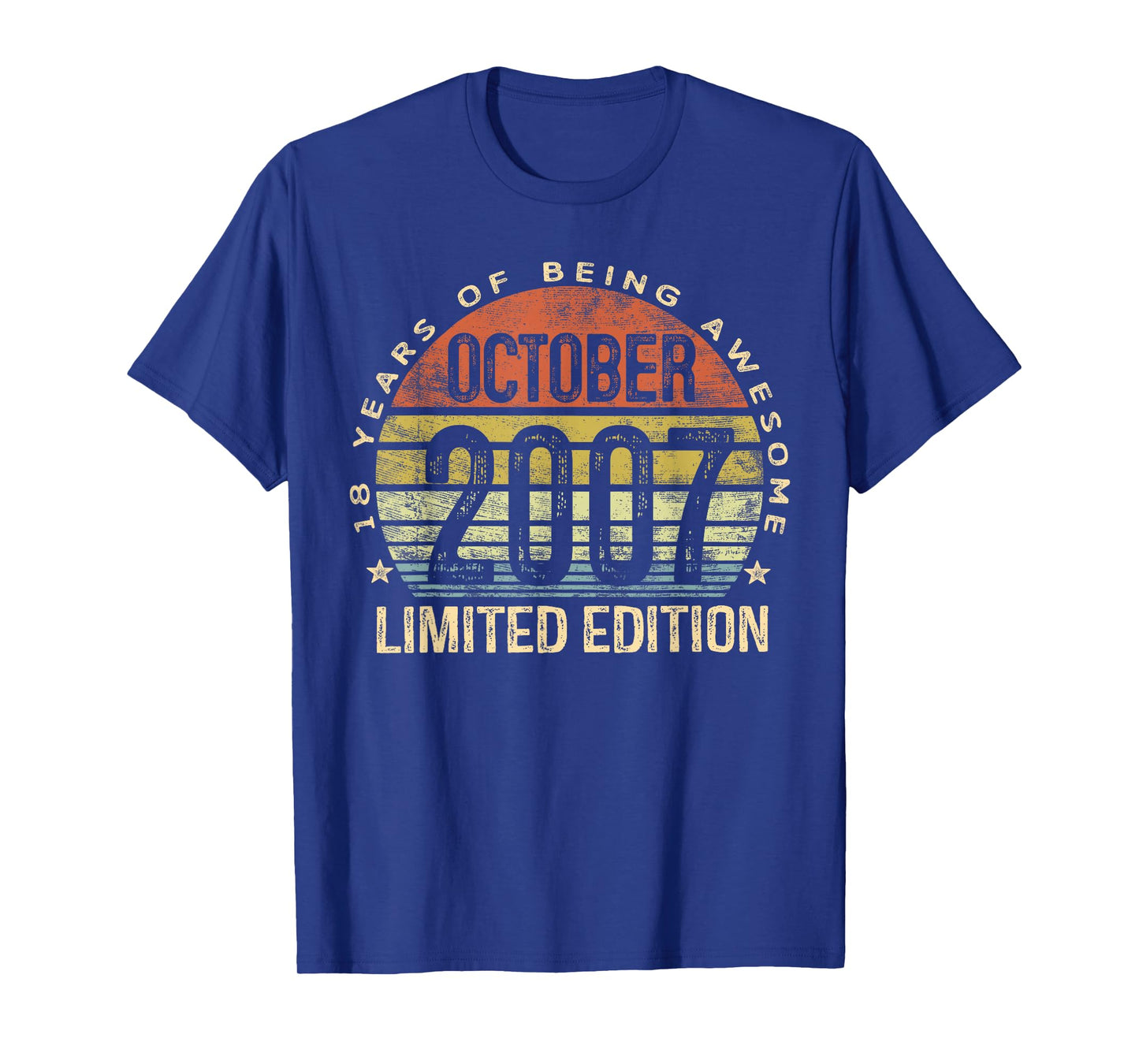 October 2007 Limited Edition 18-Year-Old 18th Birthday T-Shirt